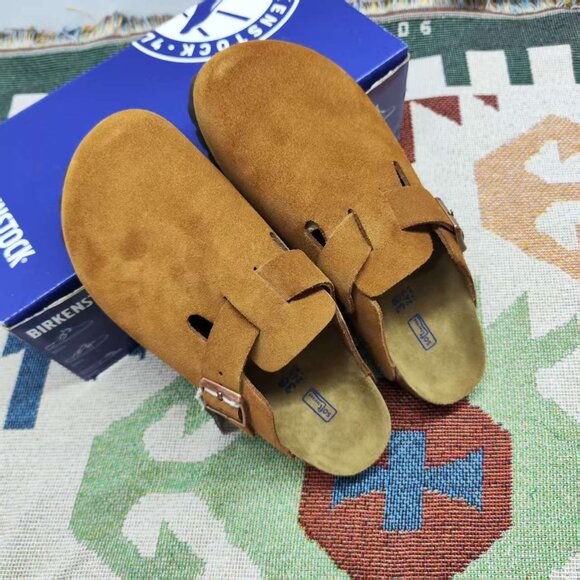 SEALED 🎱Birkenstock Boston NARROW • MINK SUEDE • Women's - Picture 5 of 6